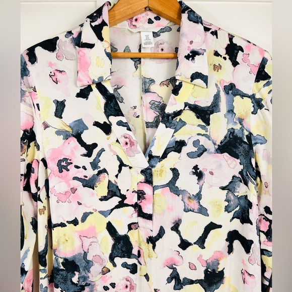 H&M maxi dress, Medium, long sleeve vneck tiered skirt Flowy Lightweight Cute - Picture 3 of 10